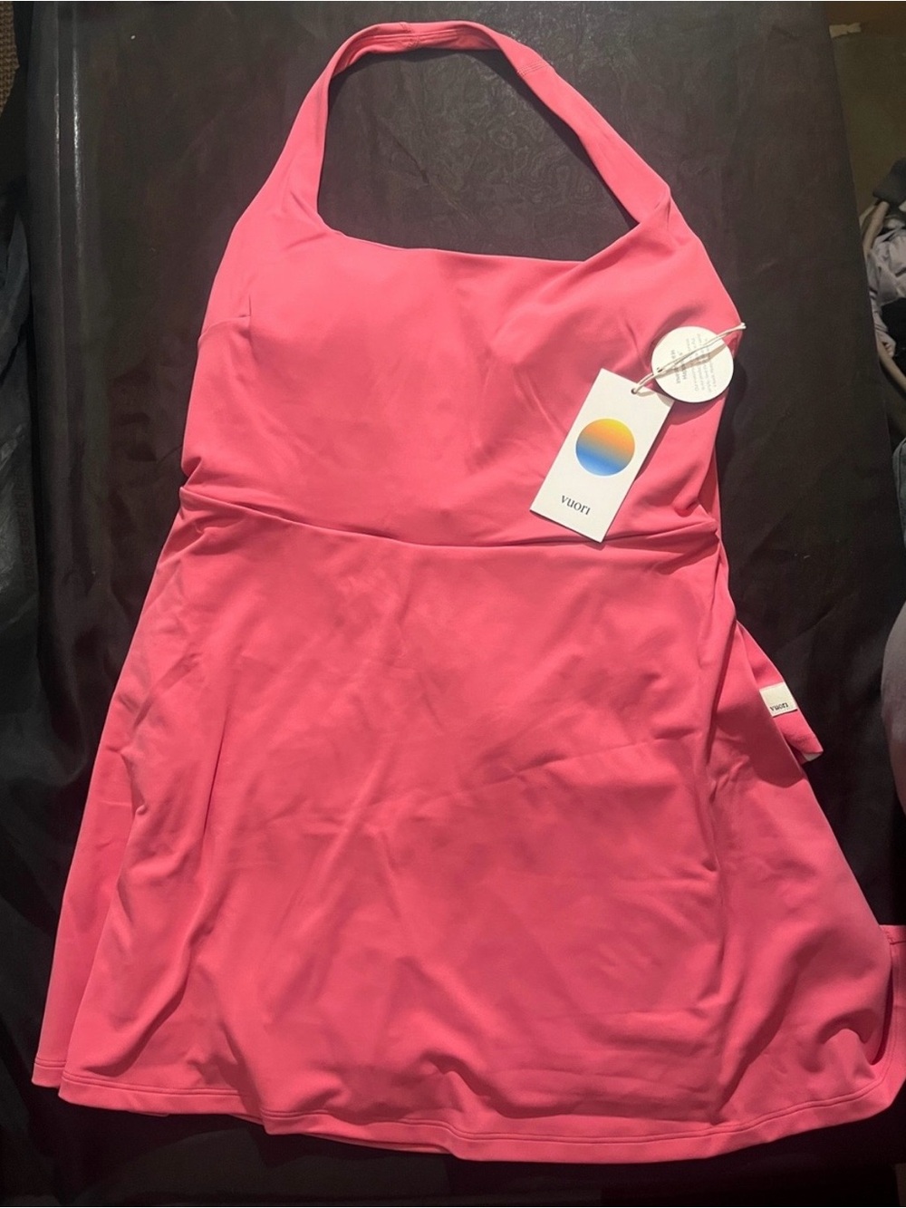 Vuori Pink Halter Dress